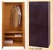BEAUTIFUL BLACK 3 SHELF & HANGER WOODEN WARDROBE