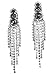 Glamour Seven Line Chandelier Dangle Duster Simulated Rhinestone-