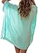 Qin.Orianna Womens Crochet Solid Oversized Beach Swimsuit Cover up Dresses