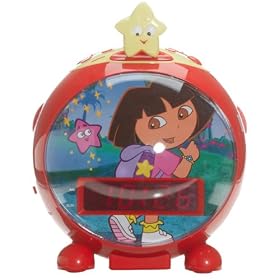 Click here to buy Dora the Explorer Talking Alarm Clock Radio- DTE810 by Emerson.