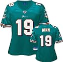 Ted Ginn Jr. Reebok Aqua Women's Replica Miami Dolphins Women's Jersey