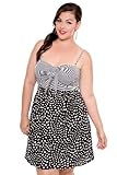 Torrid Plus Size Black and White Stripe Heart Dress