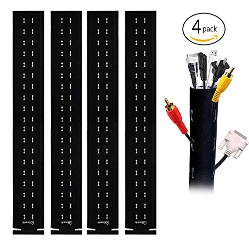 Emarth 4pack 40   cable management sleeve, flexible neo…
