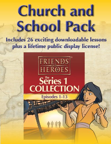 Friends and Heroes DVD Series 1 Pack Multi-Language - Includes Children's Bible Stories of Jesus, Moses, Joseph, Daniel and the Lion's Den, and David and Goliath