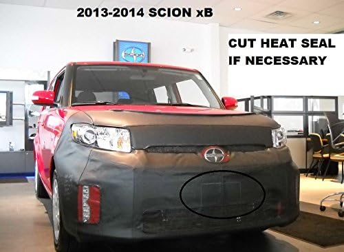 Lebra 2 Piece Front End Cover Black - Car Mask Bra -Fits Scion xB 2013 2014 2015
