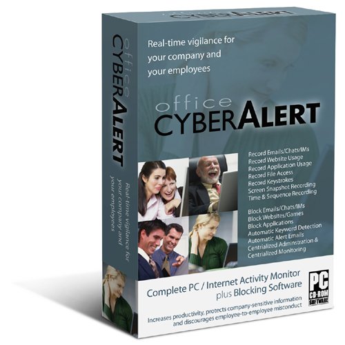 Office Cyber Alert (Version 5.03 CD+Download): Internet Activity Monitoring & Keylogger & PC Monitoring & Chat Monitoring. Monitor your business and home PC & Internet activities. BUY THE LATEST EDITION DIRECTLY FROM THE MAKER OF THE SOFTWARE. GET LATEST UPDATES & PREMIUM SUPPORT. FREE SHIPPING. 4-user license included