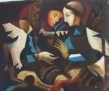 20X24 inch Pablo Picasso Art Oil Painting Repro Two Girls