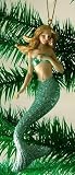 Tropical Sea Nautical Mermaid Christmas Ornament