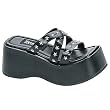 Demonia Shoes Women's SKIPPER-08 3 1/4" Platform Sandal