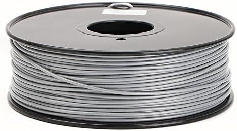 ABS 3D Printer Printing Plastic Filament 1kg/2.2lbs 1.75mm/3mm For FDM Print Tolerances:+- 0.02mm! ZERO Bubble! Silver