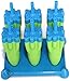 Popsicle Molds BPA Free Set Of 6 By Homelivn,Set of 6 Green Blue Reusable, BPA free, Durable Quality Molds with Sturdy Tray