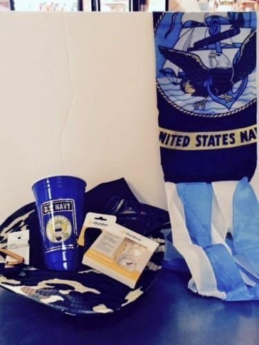 US Navy Boonie Hat Survival Gift Set Flag P38 Compass Hooks Straps Windsock Travel Cup