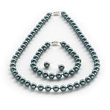 Genuine Swarovski Crystal Pearl Set - Tahitian (8mm)