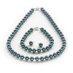 Genuine Swarovski Crystal Pearl Set - Tahitian (8mm)