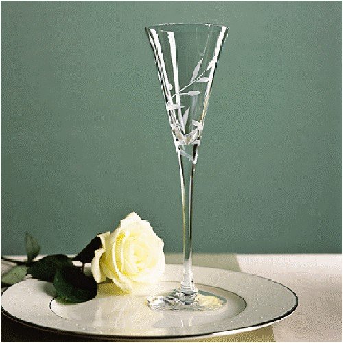 LENOX CRYSTAL OPAL INNOCENCE TOASTING FLUTES PAIR