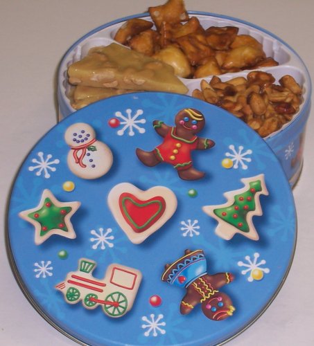 Scott's Cakes 3 Peanut Combo in a Christmas Cookie Tin by Scott's Cakes