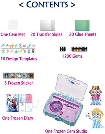New BLING BEADS Frozen Gems Sticker Jewelry Making Kit + Diary -1200 gems