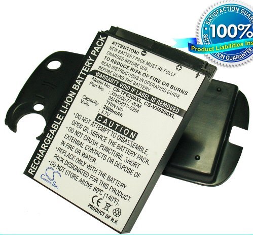 2600mAh Extended Battery fits Sprint PPC-6800 Mogul, Verizon XV6800 XV-6800, Audiovox PPC6800, PPC-6800, HTC P4000, Mogul, Titan 100, Titan 6800 series