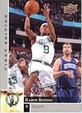 2009 /10 Upper Deck First Edition Basketball Card # 9 Rajon Rondo Celtics Mint Condition - Shipped In Protective ScrewDown Display Case!