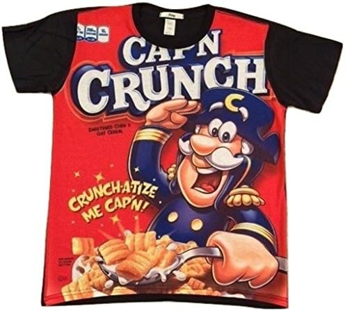 King Unisex Graphic T-shirt - Snacks & Drinks (X-Large, Cap'n Crunch)