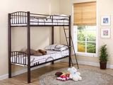 Bronze Finish Metal 30" Convertible Bunk Bed