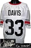 Terrell Davis Autographed Uniform - Georgia Bulldogs White Custom Go Dawgs! - Autographed NFL Jerseys