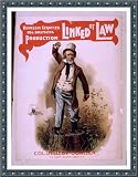 Historic Framed Theater Poster (XL), Hennessy Leroyles big dramatic production Linked by law