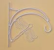 White Dragonfly Outdoor Plant Hanger Bracket