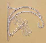 White Dragonfly Outdoor Plant Hanger Bracket