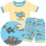 Hatley Fintastic Fish Cotton Pajamas for Toddlers and Boys