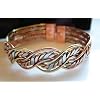 Brand New Magnetic Therapy New Magnetic 3 Colour Copper/Brass/Silver Crossover Bracelet/Bangle. 17M
