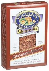 Fiona's All Natural Granola, Organic Cinnamon Almond, Wheat-Free, 12-Ounce Boxes (Pack of 6)