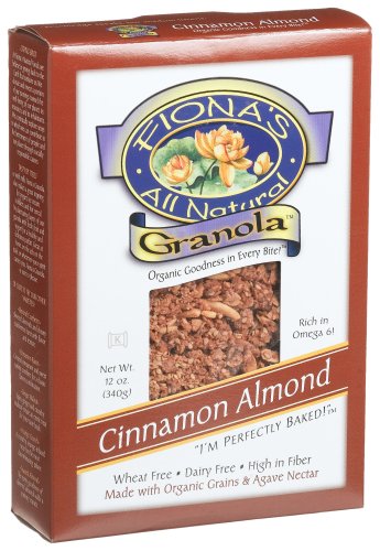 Fiona's All Natural Granola, Organic Cinnamon Almond, Wheat-Free, 12-Ounce Boxes (Pack of... by Agave Nectars