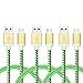 Micro USB Cable, iSeeker [3-Pack] 3.3ft Braided Cable with Gold-Aluminum Connectors for Android, Samsung, HTC, Motorola, Nokia and More