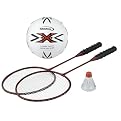 Halex Deluxe 2-Game Volleyball and Badminton Combo Set