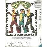 Childrens And Boys Battletoad Costume Size:7,8. McCall's Sewing Pattern 6155