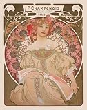 Reverie, c.1897 Art Poster Print by Alphonse Mucha, 22x28