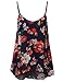 MBE Women's Floral Scoop Neck Racerback Cami Tank