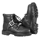 River Road Womens Crossroads Buckle Leather Boots