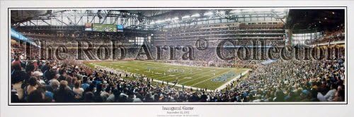 Detroit Lions Inaugural Game at Ford Field 2002 - NFL Panoramic Poster #1013