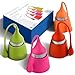 The Friendly Swede Silicone Tea Infuser, Set of 4 Strainers - Drip Tray included (Mix)