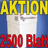 Produkt-Bild: 2500 SEITEN BLATT KOPIERPAPIER DRUCKERPAPIER PAPIER wei&szlig; A4 80g/m&sup2; f&uuml;r LASERDRUCKER, TINTENSTRAHLDRUCKER, KOPIERER, FAX