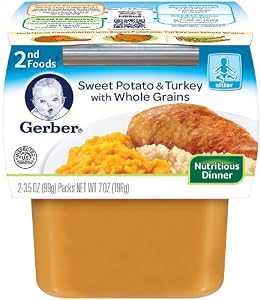 Gerber 2nd Foods Sweet Potato and Turkey, 7-Ounce (Pack of 8)