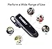 Hapyia Wireless Lightweight Bluetooth Headset, Up to 24 Hours Talk Time and 22 Hours Music Time, Built-in Microphone (Black)