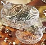 ORNAMENTS COLLECTION ROUND 12 INCH AND 6 INCH CRYSTAL BOWLS