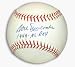 Don Newcombe Autographed Baseball Inscribed with 1949 NL ROY