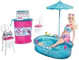 Barbie - T9082 -  Mobilier de Poupée - Poupee Barbie + Mobilier de Luxe -  Patio