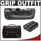 Pentax - Pentax BG2 Battery Grip for Pentax K10D / K20D Digital SLR Camera + Lithium-Ion Pentax D-LI50 Equivalent Battery + Deluxe Gadget Bag