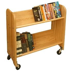 Catskill Craftsmen Rol-Rack with Tilted Shelves, Natural Oak Grain by Catskill Craftsmen