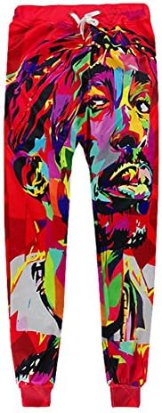 Mens Joggers Sweatpants Printed Tupac Baggy outfit clothes jogging